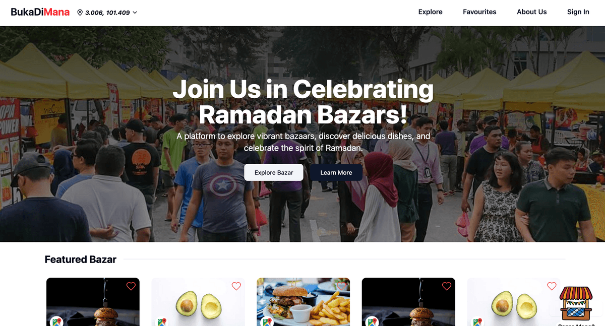 BukaDiMana Bazaar Map