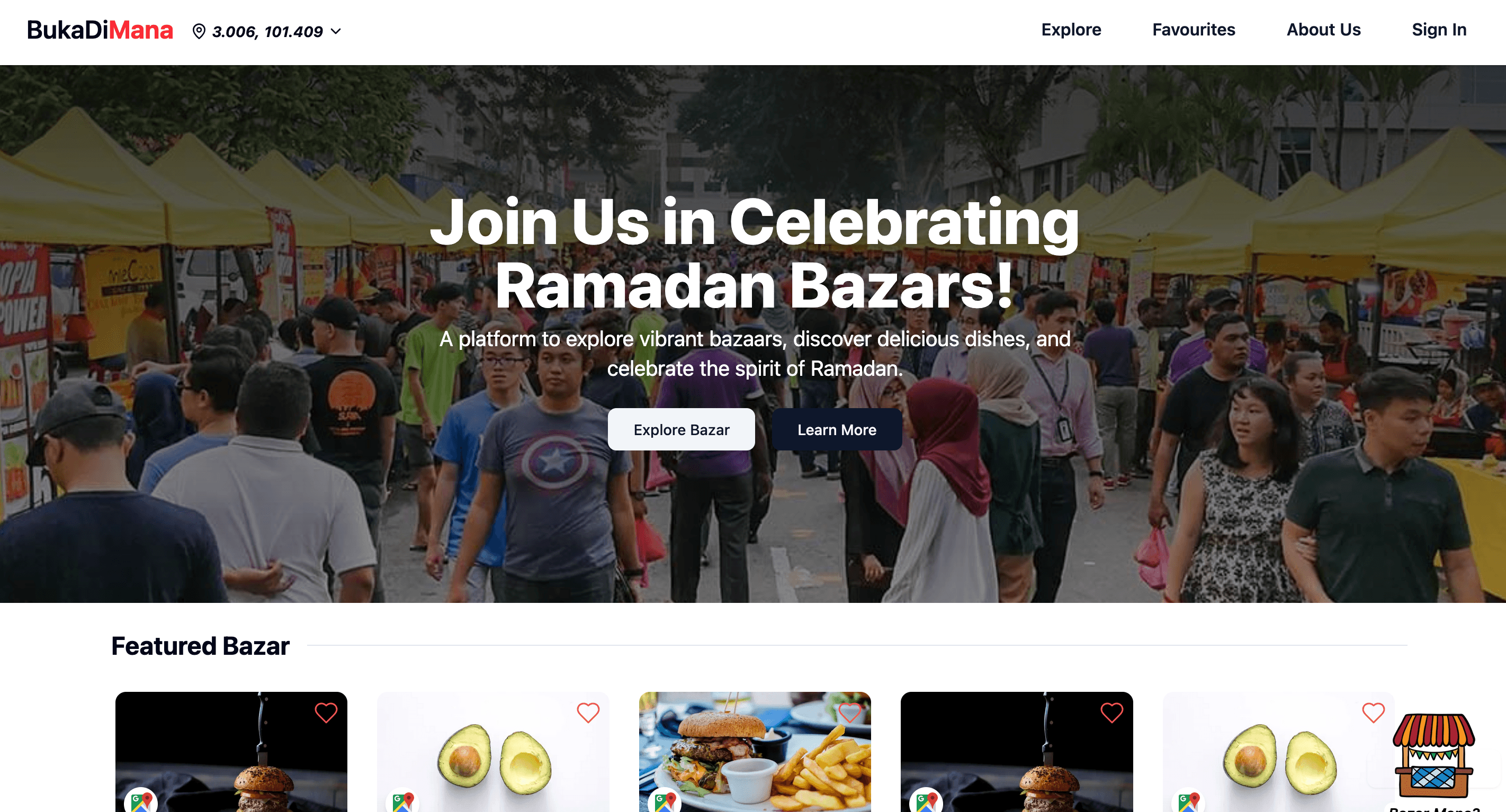 BukaDiMana Bazaar Map