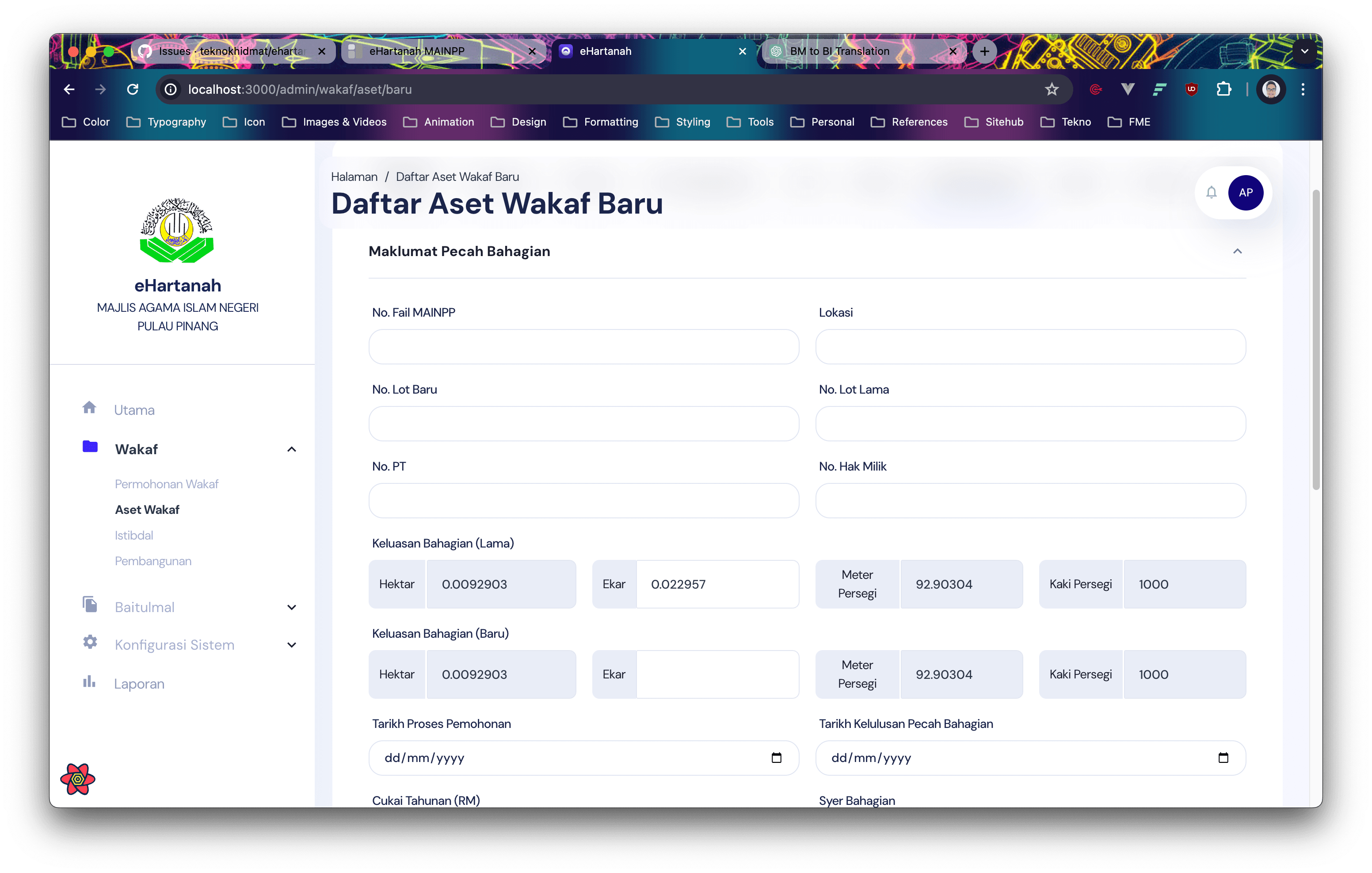 Sistem eHartanah Majlis Agama Islam Pulau Pinang gallery image 2